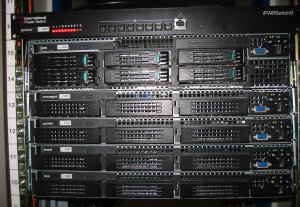 Front of servers