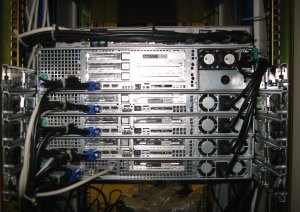 Back of the servers